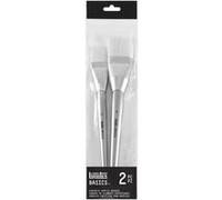 2 pinceaux - Plat - Extra-large - Acrylique - Fibres synthétiques - Manche long - Liquitex