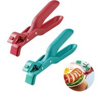 2 pinces de cuisine silicone anti-brûlure, pince multifonction support bol chaud isolation thermique assiettes