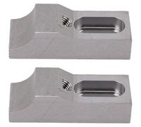 2 pinces de serrage latérales, modèle S136H, en acier de formage, trempées, avec mâchoires en arc, profil bas, conçues pour les pinces de serrage de type "orteil", idéales pour les machines CNC de fra