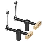 2 pinces de serrage rapides et robustes pour établi, adaptées aux trous de 20 mm