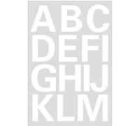 2 Planches Stickers Lettres Blanches Capitales Herma Blanc G