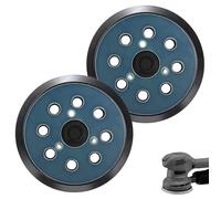 2 Plateaux Ponçage 125mm 8 Trous - Convient pour Makita BO 5010/5030, DeWalt DW420 - Accessoire