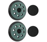2 plateaux ponçage Makita 125mm - 8 trous - Compatible BO5010/5030/5041, DeWalt DW420/421 - Qualité supérieure
