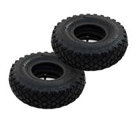 2 Pneus 3.00-4 260x85 Et 2 Chambres À Air pour Roue De Diable | Caoutchouc résistant à l'abrasion,bande de roulement spéciale,adhérence accrue,usage résidentiel commercial industriel