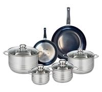 2 poêles 20/28 cm et 5 faitouts 12/14/16/20/24 cm Elo Prima Cucina Brillant