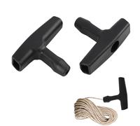 2 Poignées de Lanceur à Corde pour Tondeuse et Tronçonneuse, Poignée de Démarrage Universelle pour Trimmer et Moteur
