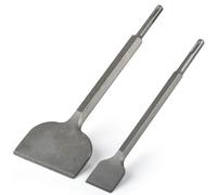 2 poignées rondes, burin SDS, burin plat large, burin SDS Plus