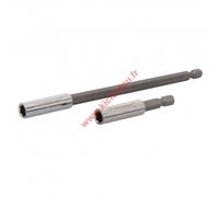 2 Porte embouts magnetique 1/4 60mm et 150 mm