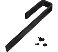 2 porte-serviettes PELI pour montage sur armoire/aluminium massif chrome foncé/longueur : 325 mm/largeur : 65 mm/hauteur : 30 mm/épaisseur du matériau : 8 mm/porte-serviettes barre porte-serviettes de