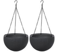 Keter Hanging Sphere Planter anthracite x2 - 8,6 L