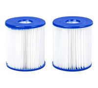 2 pour cartouche de piscine IntexBestway, bleu/blanc, 3,6 x 4 pouces, duplex, cartouche de piscine SPAH pour enfants avec support gonflable