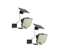 Lumisky Spots solaires LED BRIGHTLY – Lot de 2, détecteur de mouvement, orientables, panneau déporté