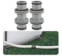2 raccords de Tuyau de Piscine 38mm Adaptateur pour Tuyau de Piscine Compatible avec Intex,Bestway,Coleman idéal pour rallonge