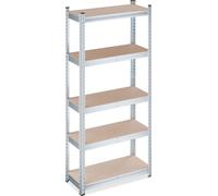 2 rayonnages pour charges lourdes, H x l x P : 150 x 70 x 30 cm, 750 kg, acier galvanisé, rayonnages de rangement pour cave et garage, naturel/argent