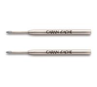 Caran d'Ache Goliath Lot de 2 recharges pour stylo à bille Bleu