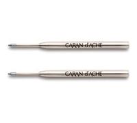 Caran d'Ache Goliath Lot de 2 recharges pour stylo à bille Bleu