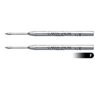 2 recharges - Cartouche - Stylo à bille - GOLIATH - Caran d'Ache - Noir - Pointe fine Noir