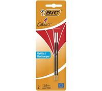 2 Recharges Pour Stylo À Bille 4 Couleurs - Bic - Rouge