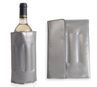 2 refroidisseurs de bouteilles de voyage - Manchon réfrigérant à vin avec fermeture rapide - Manchon de refroidissement pour le refroidissement de la bière, du vin et des boissons gazeuses