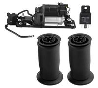 2 ressorts pneumatiques arriššre + compresseur avec support + bloc de vannes pour BMW SšŠrie 5 E61