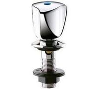 robinet de bidet - avec tete à clapet long-life - mâle 15 x 21 - x 2 - delabie d2555.2p