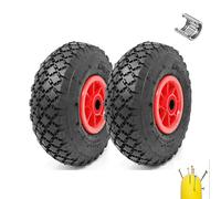 2 Roues Anticrevaison En Polyuréthane 3.00 - 4 Rechange Petit Chariot Porte