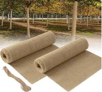 2 rouleaux de 3 m x 25,5 cm de protection hivernale pour arbres – jute pour plantes – bande de protection hivernale en jute pour plantes, protection contre le gel et l'humidité, bande de jute pour pla