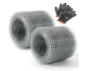 2 rouleaux de grillage métallique à mailles fines de 10 cm * 6 m - Filet de protection contre les rongeurs pour jardinière surélevée, pièges à souris, filet anti-taupe, filet anti-rongeurs