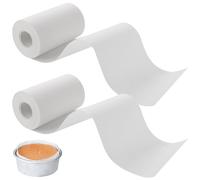 2 rouleaux de papier sulfurisé, prédécoupés en bandes de 50 m x 10 cm, réutilisables, papier sulfurisé en silicone blanc pour moules rectangulaires, moules à gâteaux, pizzas, fromages, gâteaux et pain