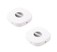 2 rouleaux de rangement pour câbles extensibles, boîte de rangement portable pour fils et câbles, organisateur pour la gestion des câbles de charge USB, blanc