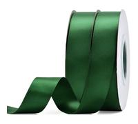 2 rouleaux de ruban satin pour vos cadeaux et décoration vert [ Largeur 2 cm ]