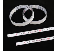 2 Rouleaux Mètre à Ruban Auto-adhésif, 1 Mètre Mètre Ruban Auto-adhésif | Règle Métrique Auto-Adhésive pour Mesurer des Objets Verticaux Tels Que des Établis (Avant)