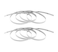 2 Rouleaux Règle de Mesure Adhésive en Acier au Carbone, Blanc | Graduations Métriques et Impériales, Lecture Avant Arrière, Repère Fixe pour Établi, Métal, Verre et Tapis
