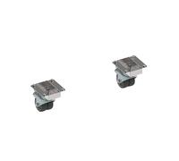 2 roulettes doubles pivotantes avec frein pour ENO Modulo