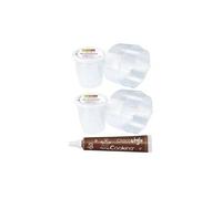 2 rubans rhodoïde 3 m x 4 cm + 1 stylo chocolat