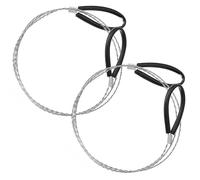 2 Scie Poche Acier Inoxydable Diamanté Corne Anti-Rouille Camping Randonnée | Passants tuyau tube outil, Extérieur portable léger compact, Fileron sectionner câble, Format pratique solide practical