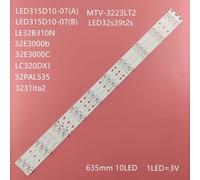 2 Set 3PCS NEW TV Lampe LED Rétro-Éclairage Bandes Pour TELEBatteries KEN TF-LED32S41T2 Bar Kit LED Bandes LED315D10-07(B) LED315D10-ZC14-07(A) Règles ""Nipseyteko