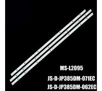 2 Set - 6 Pcs Bande de rétroéclairage LED JS-D-JP385DM-062EC de IP-LE411061 38DM1000 JS-D-JP385DM-071EC MS-L2095A 730 occupation 1T/3030-300-6.6 300MA-1BIN ""Nipseyteko
