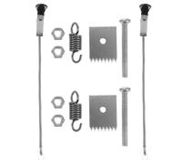 2 Sets, Accessoires pour Machine à Nouer, Argenté, Acier Inoxydable | Lames, Ressorts, Goupilles Poussoirs et Vis, pour Tuteurs de Jardin et Palissage en Serrage