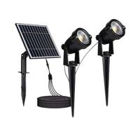 VT-20488 - Lot de 2 luminaires à piquet de terre solaire à LED, 1,2 W, 3 00