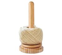 2 Support Pelote De Laine, Dérouleur De Laine En Bois, Enrouleur De Laine, Support Pour Pelote De Laine Pivotant, Support De Fil, Pour Cadre Rotatif Sans Nœuds, Stockage De Fil Vertical, 8,8x18 CM