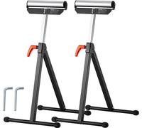 2 supports à roulettes pour le travail du bois, charge maximale 135 lb, réglables de 26,8 à 42,5 pouces