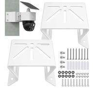 2 Supports d’Angle pour Caméra de Surveillance Eufy SoloCam S340/E30/E42 | Support mural d’angle en acier inoxydable | Vue jusqu’à 270° | Pour caméra PTZ, CCTV, panneau solaire | Intérieur/extérieur