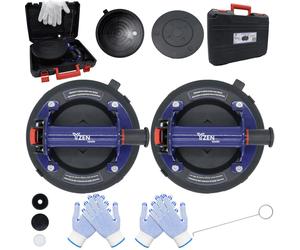 2 supports de levage de 460 kg, avec poignée en métal, fournis avec des gants et une valve de rechange