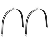 2 supports en caoutchouc universels de 14-1/6 pouces, avec vis et écrou