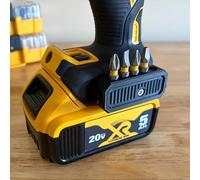 2 supports et organiseurs pour embouts de perceuse Dewalt 12V/20V et embouts hexagonaux, capable de stocker 10 embouts hexagonaux de 1/4 pouce Black
