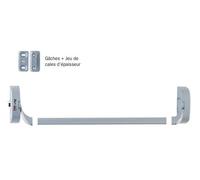 2 Supports IDEA barre + 1 mécanisme H/B + 1 gache et cales d'épaisseur ISEO - Gris - Non coupe feu - 9414000705