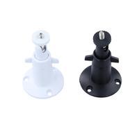 2 Supports Muraux pour Caméra Arlo, Fixation 360° Réglable pour Arlo Pro System, EufyCam, Blink & Ring Caméras | Support Blanc avec Filetage 1/4 Pouce