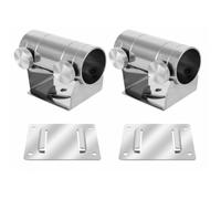 2 supports parasol métal Ø<29mm, fixation clip, idéal pêche & terrasse