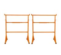 2 Supports Tréteaux de Maçon en Acier Table Établi de Travail Hauteur Réglable